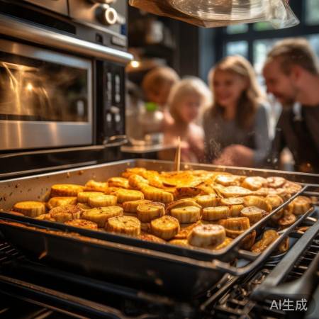 集成灶烘焙香蕉片，健康美味新选