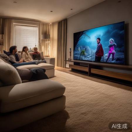 客厅大小决定电视尺寸，适中为佳