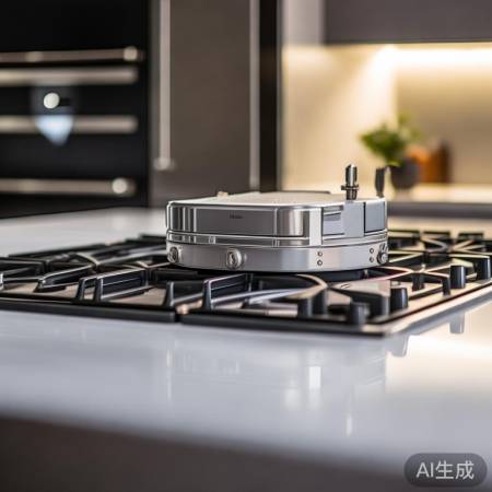 集成灶侧后方固定支架，避免烹饪