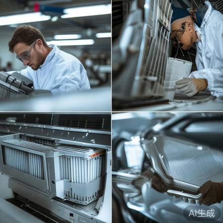 更换滤芯，紧密贴合。