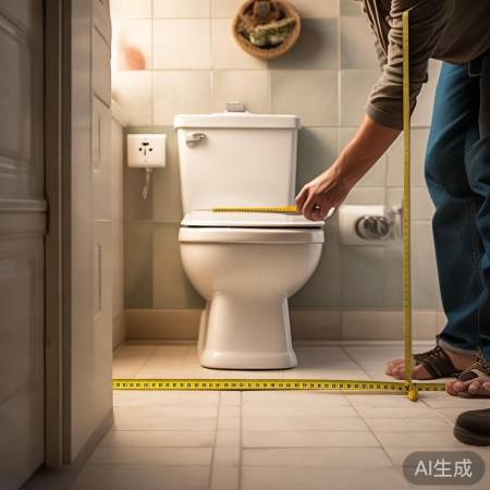 测量卫生间尺寸，确保电线适配