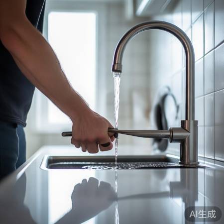 成功换螺丝，水龙头不漏水！