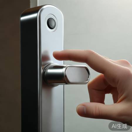 重启指纹锁，按复位键。