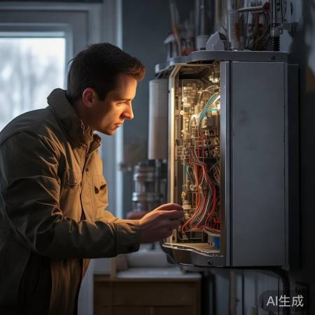 壁挂炉电压低，内检电路换元