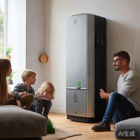 智能壁挂炉，自动调压，现代家庭