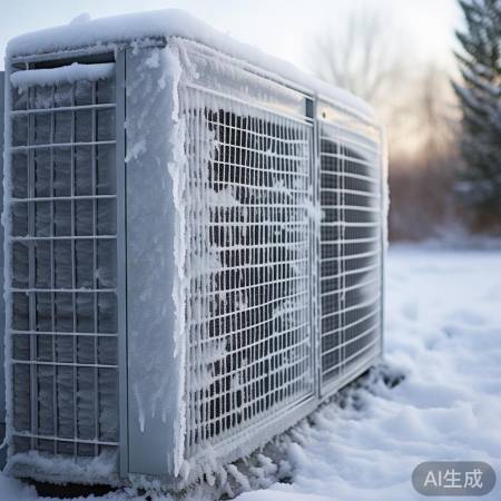 空调外机结霜,清理异物即可。