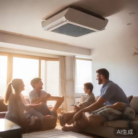 “节能中央空调吸顶机，夏日省电