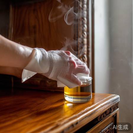 酒精轻擦去污，试小面积慎用