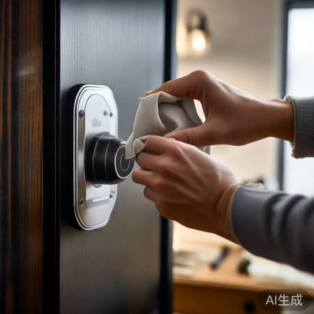 指纹锁清洁保灵敏