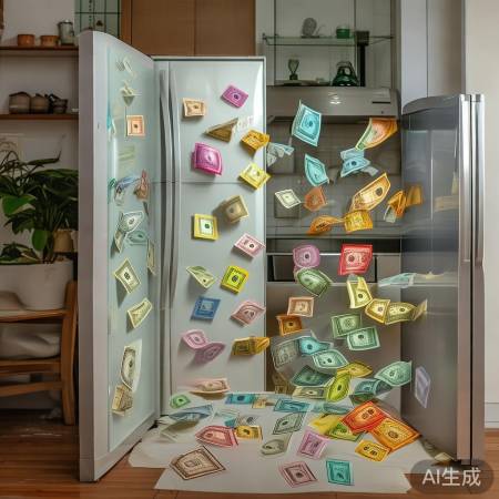理财新技巧：冰箱折影看财富