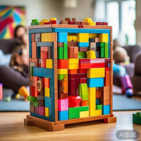 积木保险柜，家居装饰，派对游戏