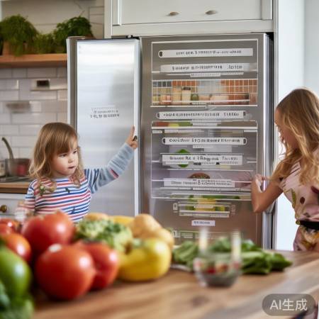 冰箱标签助便捷，定期清理更卫生