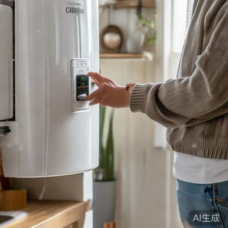 调整热水器温度,确保舒适热水。