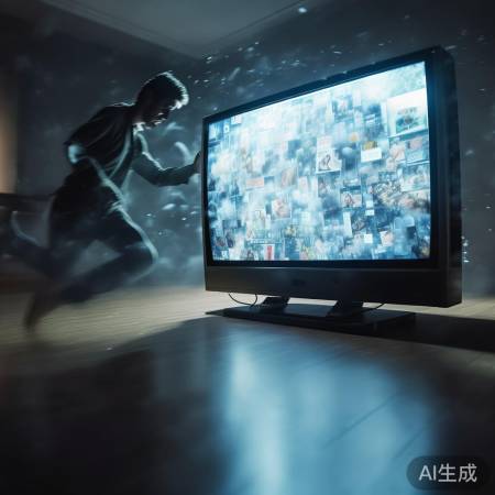 梦中电视追人，暗示压力与负面信