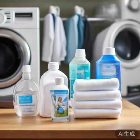 备洗衣粉、柔顺剂、漂白剂及吸水