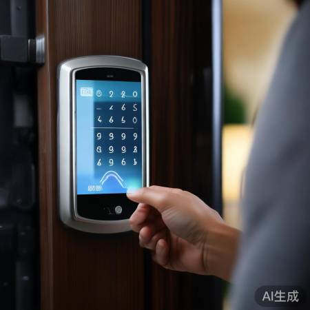 指纹锁密码设置,保密确认。