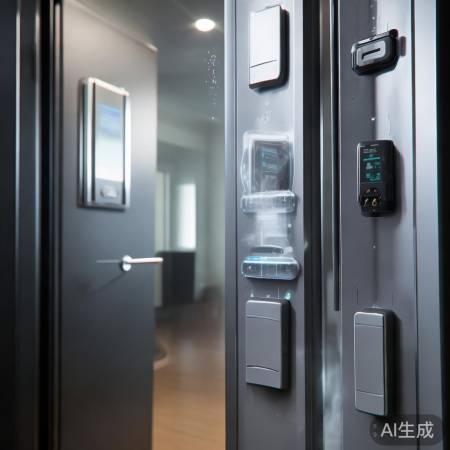 防盗门感应器捕捉冲击传控系统