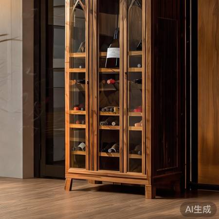 材质设计巧搭配，红酒柜韵味独特