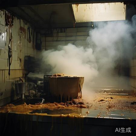 厨房油烟长期未清,损害电机。