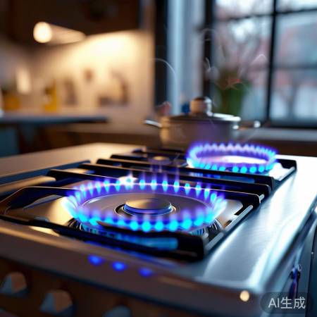 燃气灶节能环保，高效速烹饪