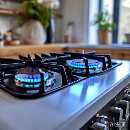 燃气灶外观简约，多彩选择，厨房