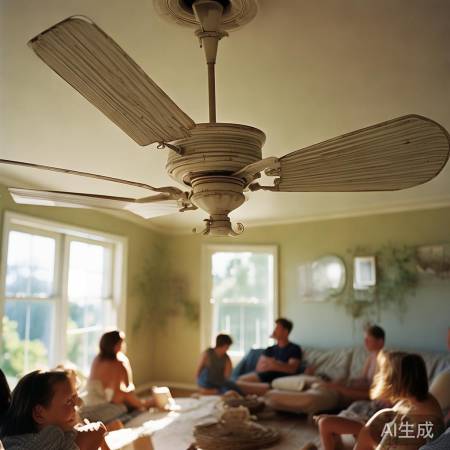 夏日无空调，风扇助降温