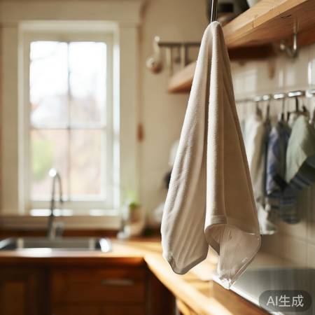 “每月换抹布，厨房更卫生。”