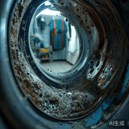 洗衣机内壁污垢致衣物变臭
