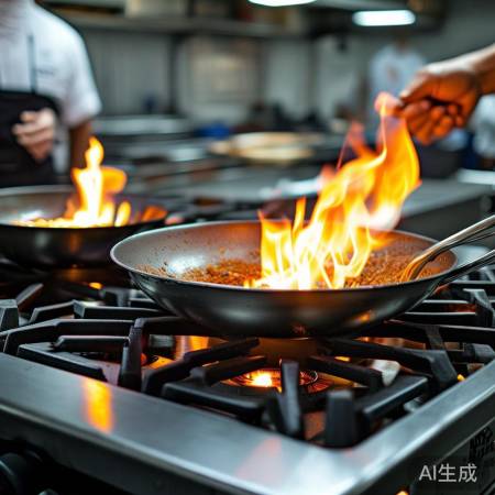 商用单炒灶，厨房心脏，效率口感