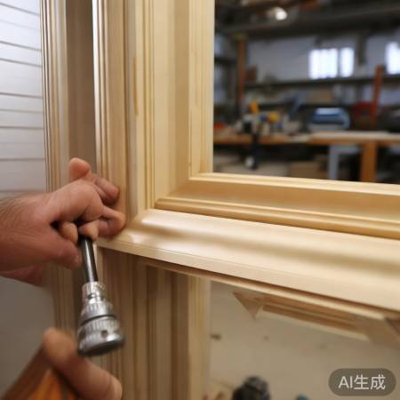 安装门套,轻拿轻放,专用工具切