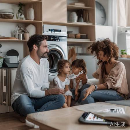 智能洗衣机,手机控,节省空间,