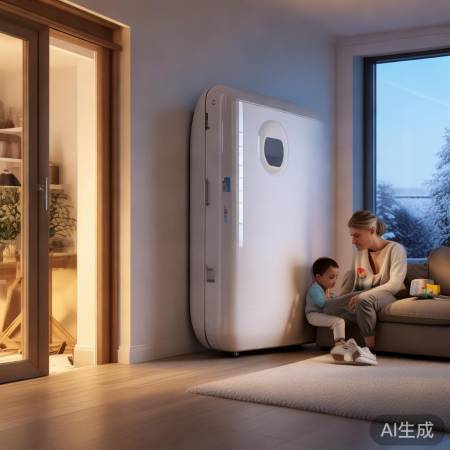 “空气能采暖，节能又实惠。”