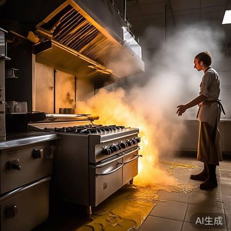 烹饪不当，油路损坏漏油