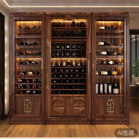 成品红酒柜双开门尺寸图展示：选购指南与推荐