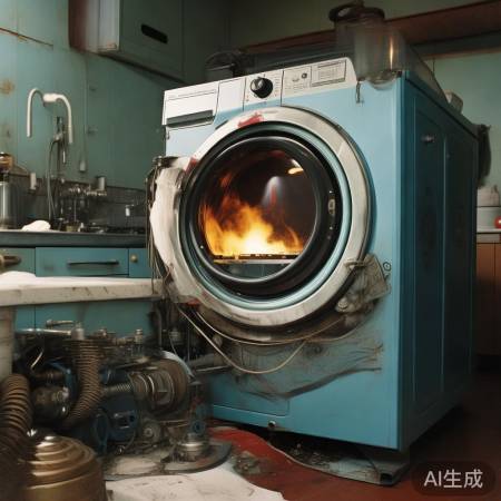 洗衣机噪音：桶电机共振，老款隔