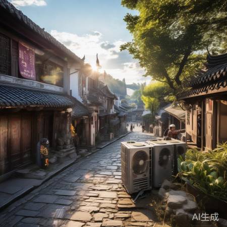 梨园镇:老镇焕新,中央空调升级