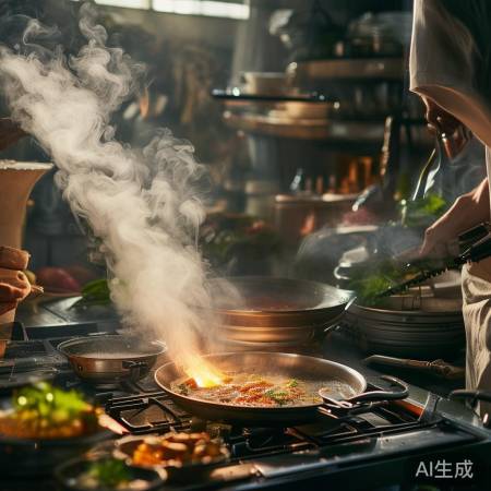 过滤网烹饪,减少油烟。