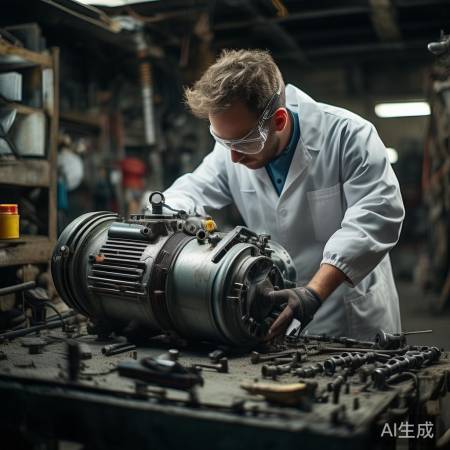 电机轴承故障需专业维修，拆解危