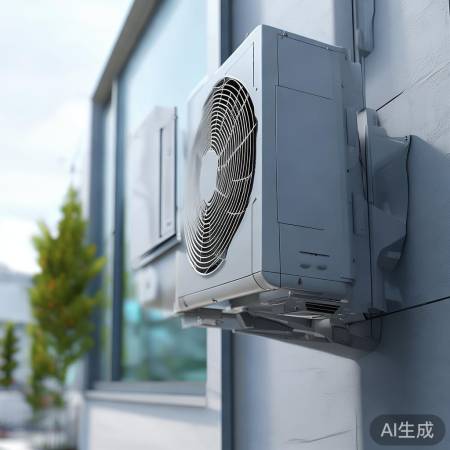 空调外机宜高离墙50cm，护儿
