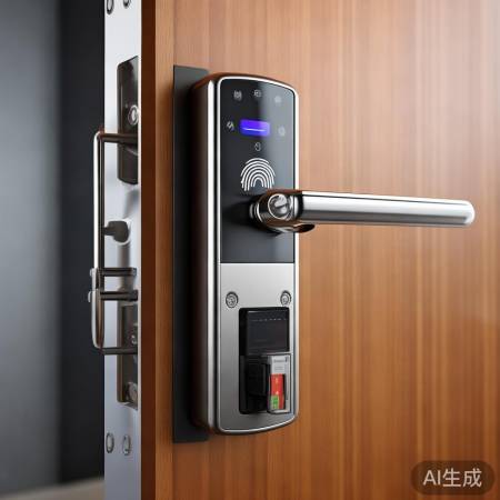 指纹锁:主体、采集器、显示屏、