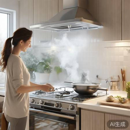 油烟机让厨房清新舒适