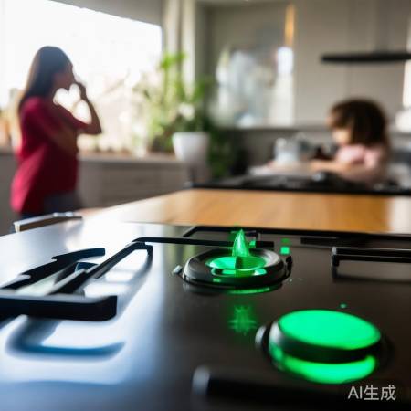 绿色按钮，煮菜不熄火