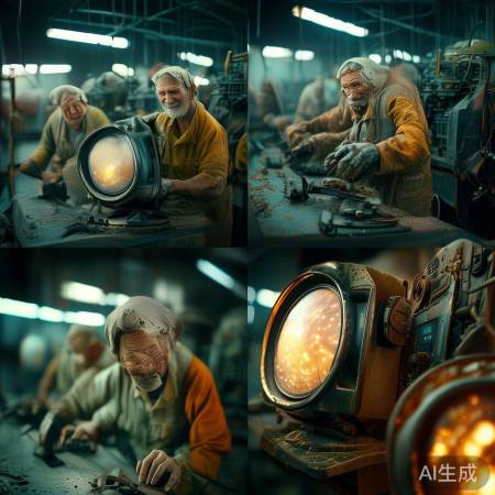 枣庄老厂，工人笑颜