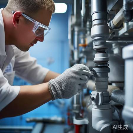 安装水管，确保拧紧