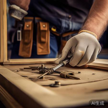 拆卸铰链，轻敲分离