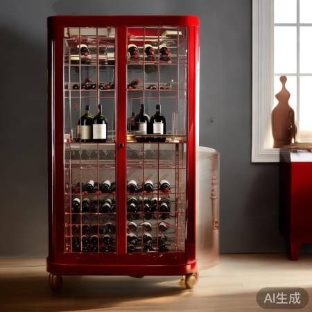 樱桃红酒柜，家居艺术亮点