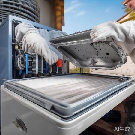 空气能保养：清洗过滤，检查电路