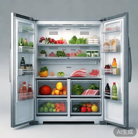 冰箱分区收纳,一目了然