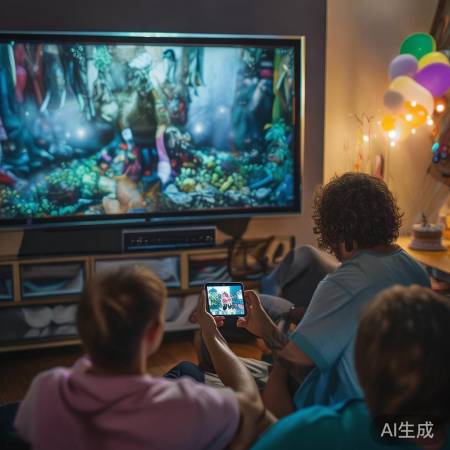 手机投屏电视，开启生日派对