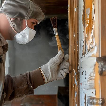 门面擦拭，注意防护